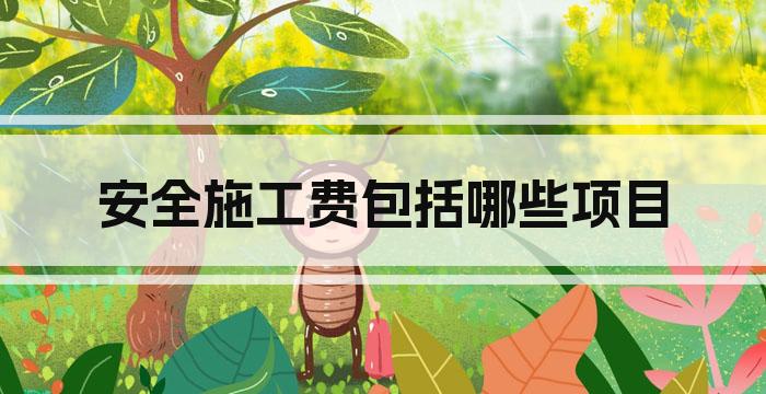 安全施工费包括哪些项目
