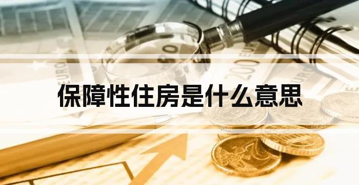 保障性住房是什么意思
