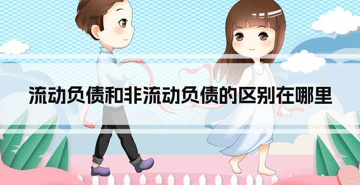 流动负债和非流动负债的区别在哪里