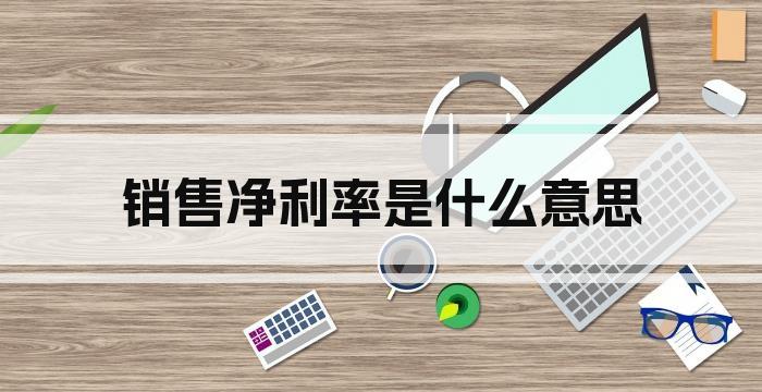 销售净利率是什么意思