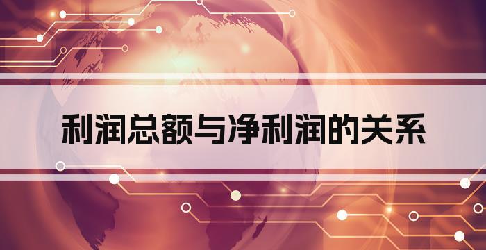 利润总额与净利润的关系
