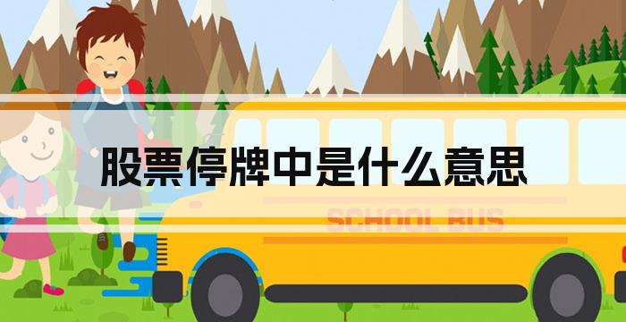 股票停牌中是什么意思