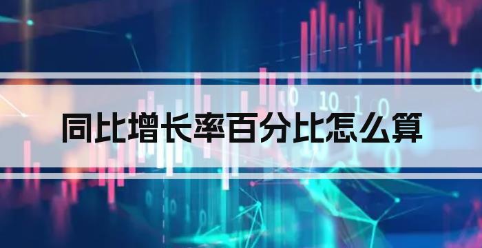 同比增长率百分比怎么算