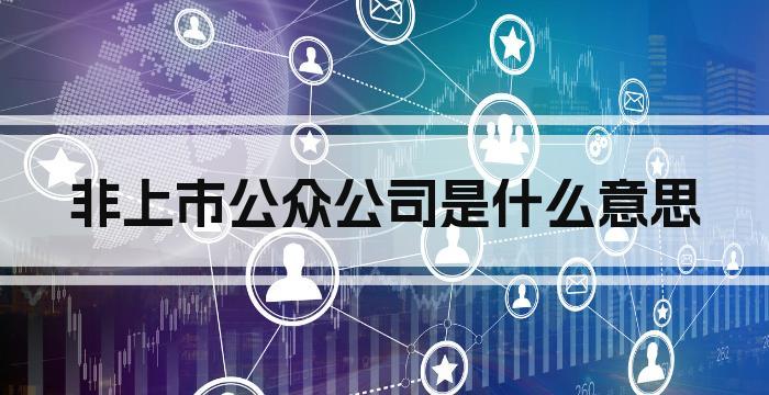 非上市公众公司是什么意思