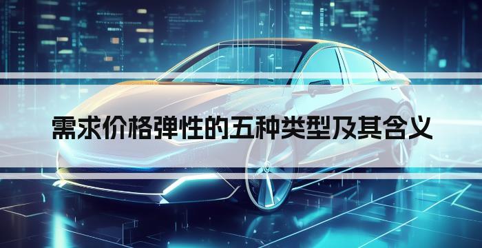 需求价格弹性的五种类型及其含义