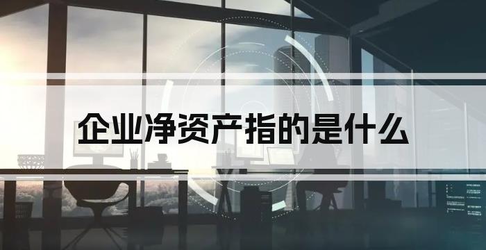 企业净资产指的是什么