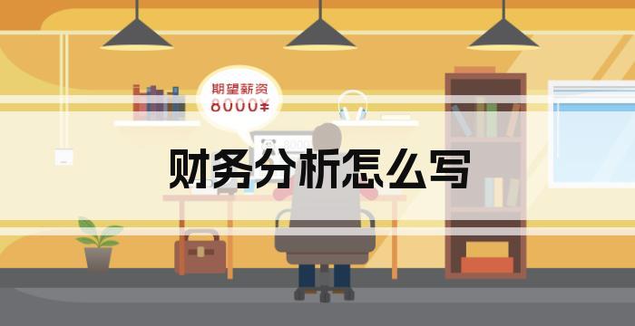 财务分析怎么写