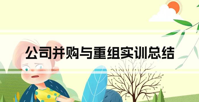 公司并购与重组实训总结