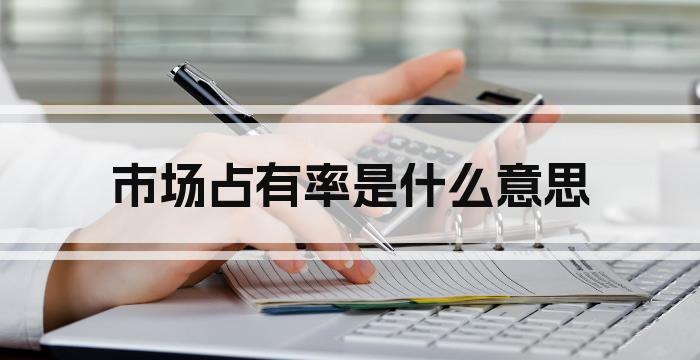 市场占有率是什么意思