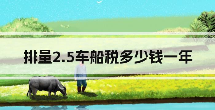 排量2.5车船税多少钱一年