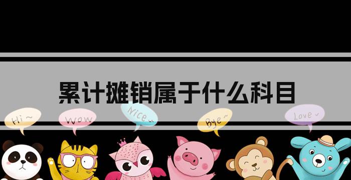 累计摊销属于什么科目