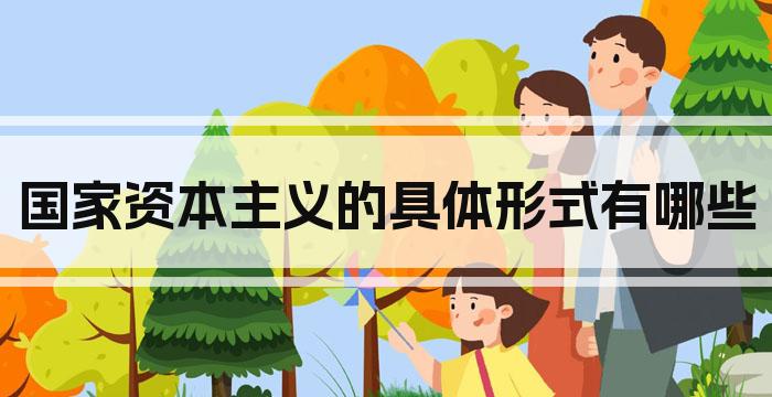 国家资本主义的具体形式有哪些