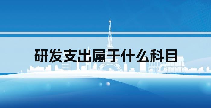 研发支出属于什么科目