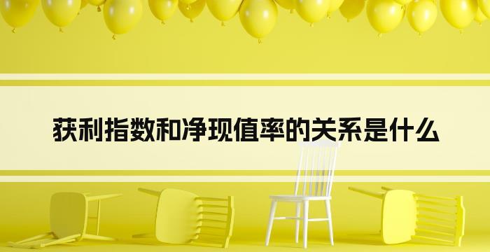 获利指数和净现值率的关系是什么