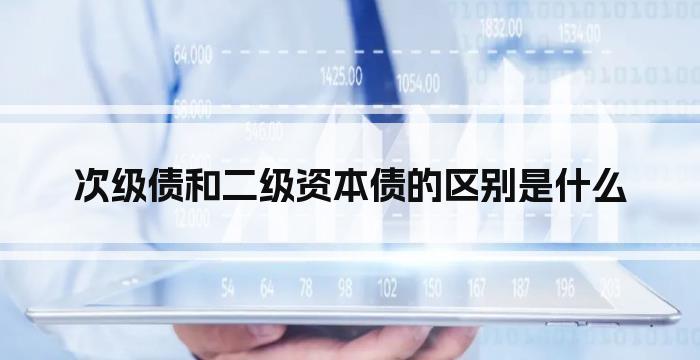 次级债和二级资本债的区别是什么