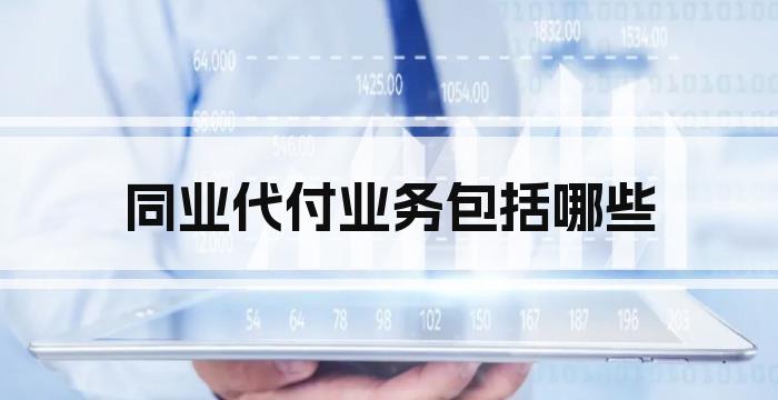 同业代付业务包括哪些
