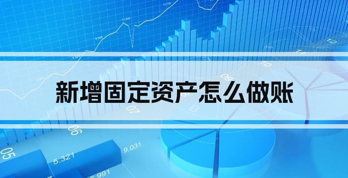 新增固定资产怎么做账