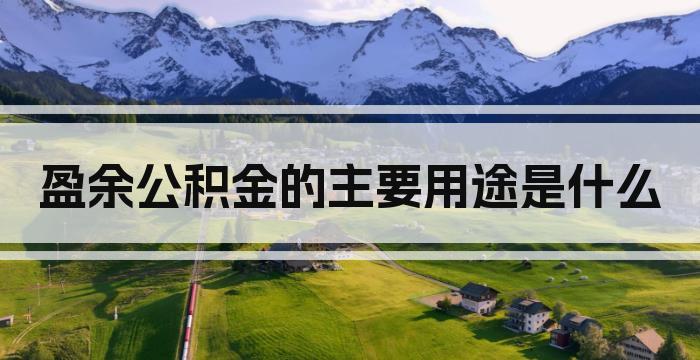 盈余公积金的主要用途是什么