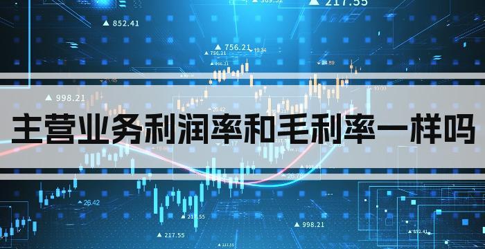 主营业务利润率和毛利率一样吗