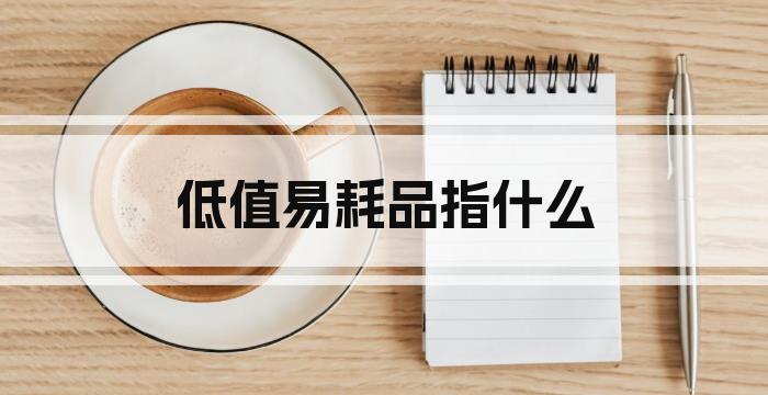 低值易耗品指什么