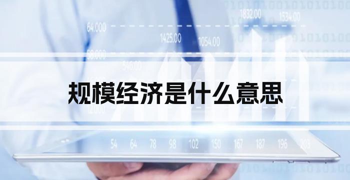 规模经济是什么意思