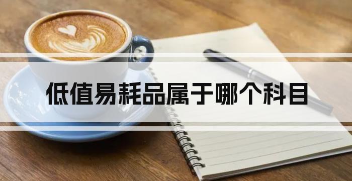 低值易耗品属于哪个科目