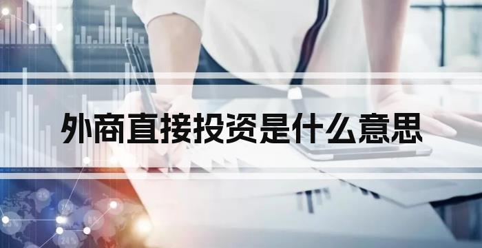 外商直接投资是什么意思