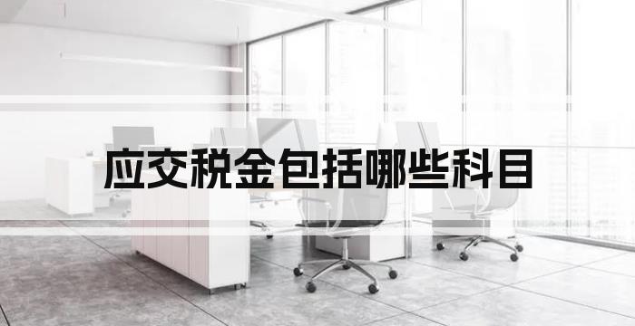 应交税金包括哪些科目