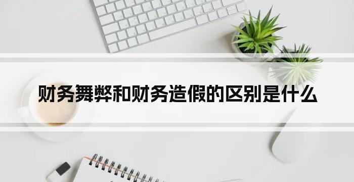 财务舞弊和财务造假的区别是什么