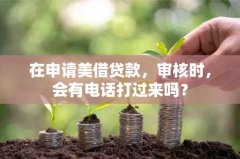 在申请美借贷款，审核时