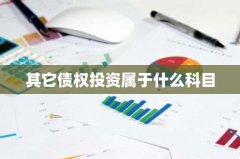 其它债权投资属于什么科