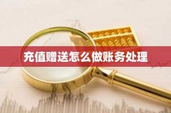 充值赠送怎么做账务处理