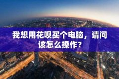 我想用花呗买个电脑，请