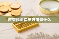 应交税费借贷方向是什么