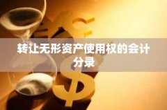 转让无形资产使用权的会