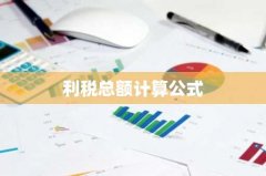 利税总额计算公式
